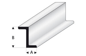 Profile en plastique en Z 8x12mm