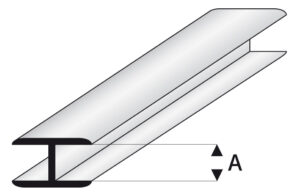 Profil en plastique connecteur plat 1,5mm