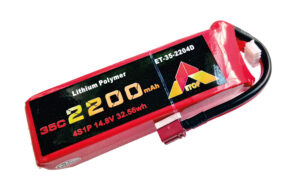 Accu LiPo ETOP - 4S (14,8V) - 2200mAh - 35C