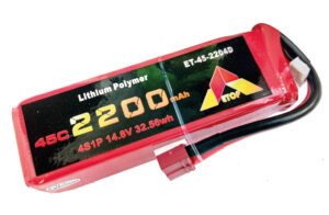 Accu LiPo ETOP - 4S (14,8V) - 2200mAh - 45C