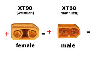 Câble convertisseur XT90 (f) - XT60 (m)