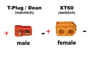 Câble convertisseur T-Plug (m) - XT60 (f)