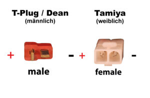 Câble convertisseur T-Plug (m) - Tamiya (f)