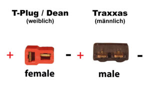Câble convertisseur T-Plug (f) - Traxxas (m)