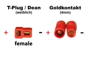 Câble convertisseur T-Plug (f) - 4mm contact or