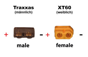 Câble convertisseur Traxxas (m) - XT60 (f)