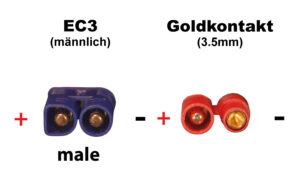 Câble convertisseur EC3 (m) - 3,5mm contact or