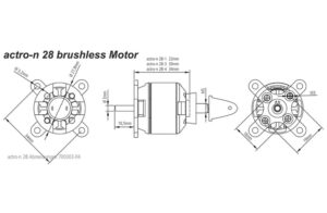 Moteur éléctrique actro-n 28-3-1300 – Image 2