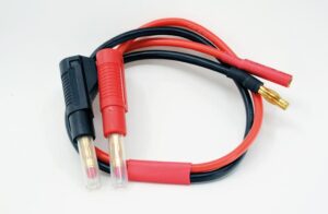Câble de charge contact or 4mm / safe plug