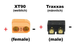 Câble convertisseur XT90 (f) - Traxxas (m)