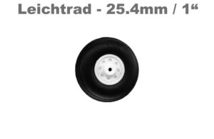 Roue légère avec jante en plastique Ø 25,4 mm