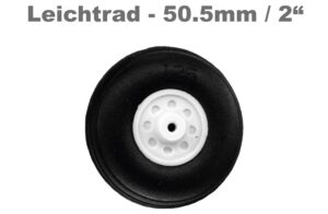 Roue légère avec jante en plastique Ø 50.5 mm