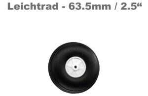 Roue légère avec jante en plastique Ø 63.5 mm