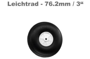 Roue légère avec jante en plastique Ø 76.2 mm