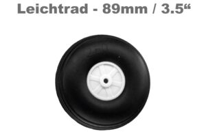 Roue légère avec jante en plastique Ø 89 mm