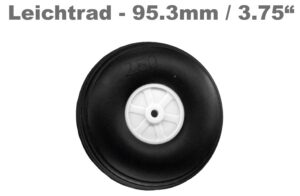 Roue légère avec jante en plastique Ø 95.3 mm