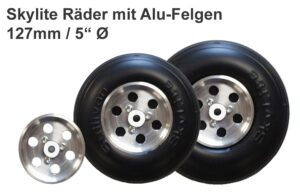 Roue Skylite avec jante alu Ø 127,0 mm
