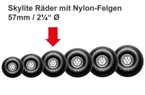 Roue Skylite avec jante Nylon Ø 57,0 mm