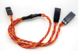 Rallonge servo Y silicone 300 mm JR/Graupner