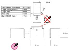 Propulseur avec moteur él. RM-410 moteur Ø 33 mm – Image 4
