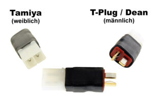 Connecteur convert T-Plug (m) - Tamiya (f)